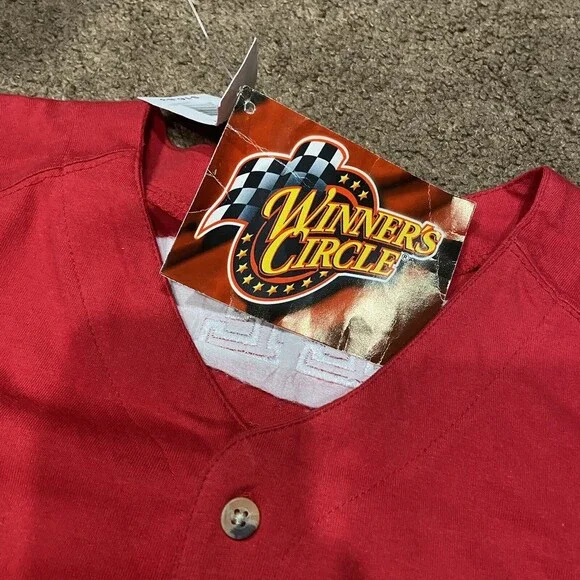 Mens Dale Earnhardt Jr Jersey #8 Budweiser Size M Red/Black New - Picture 4 of 4